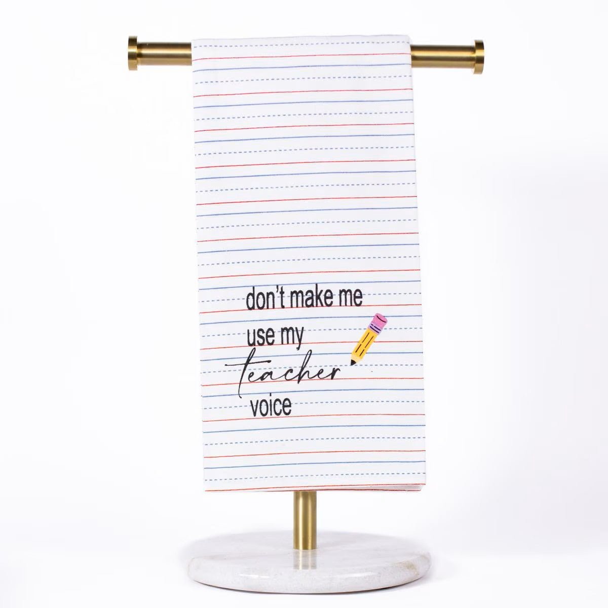 Teacher Voice Hand Towel - Ballyhoo Boutique and Gift