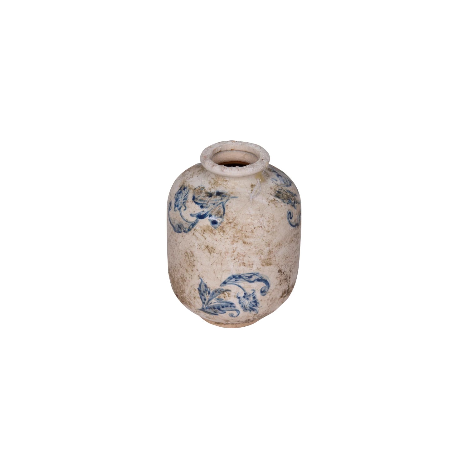 Terra - cotta Vase w/Pattern - Ballyhoo Boutique and Gift