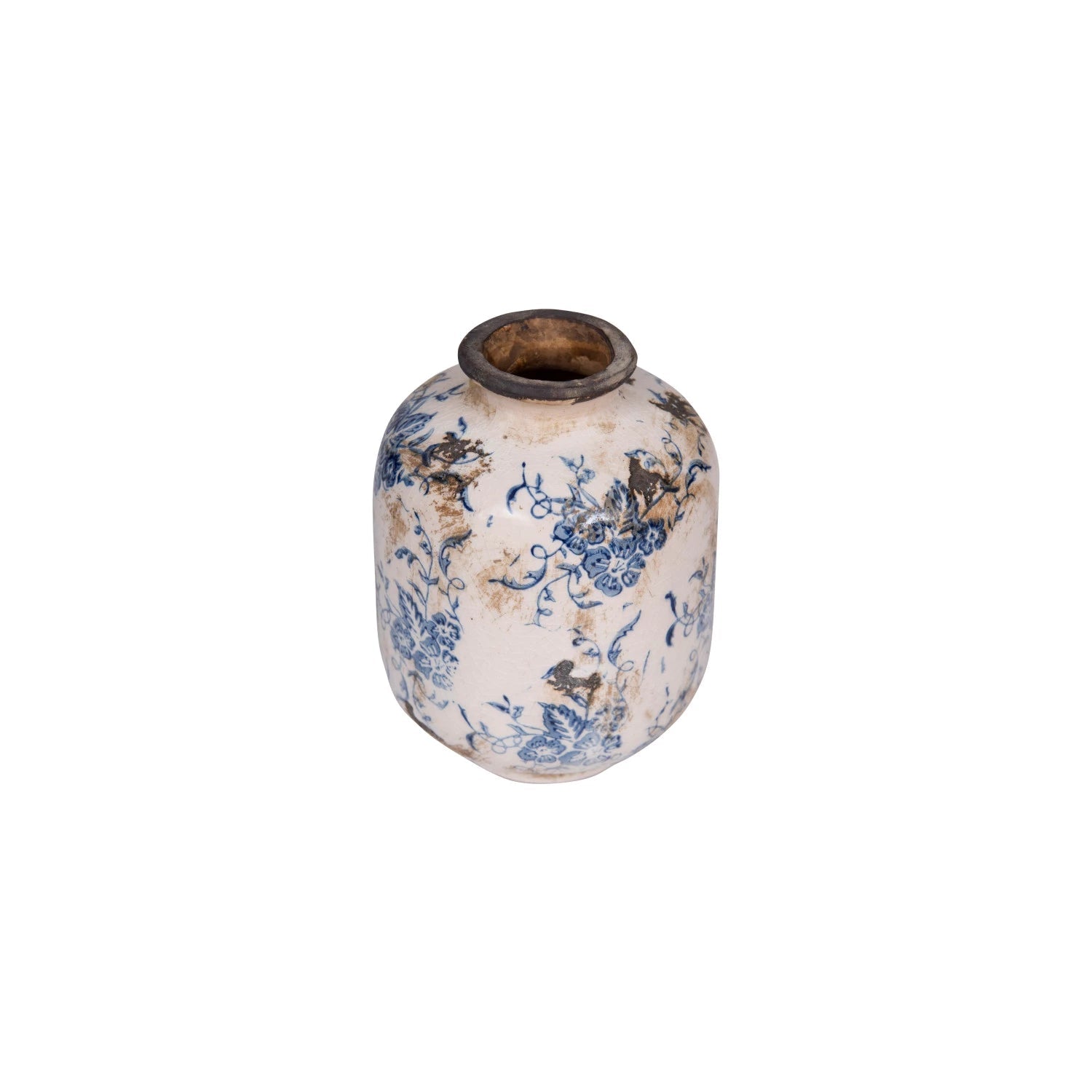 Terra - cotta Vase w/Pattern - Ballyhoo Boutique and Gift