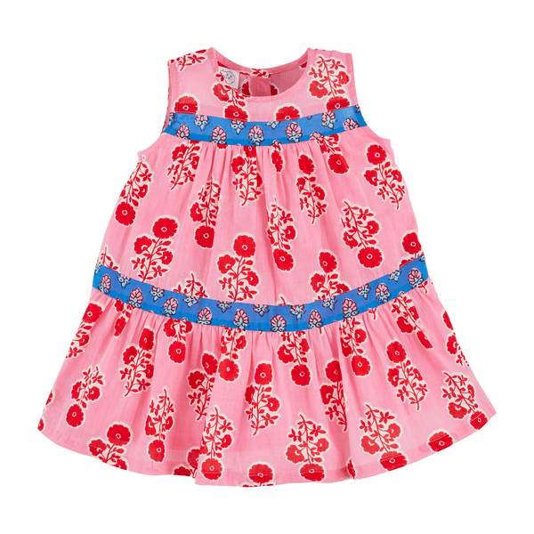 Toddler Mixed Block Dress - Ballyhoo Boutique and Gift