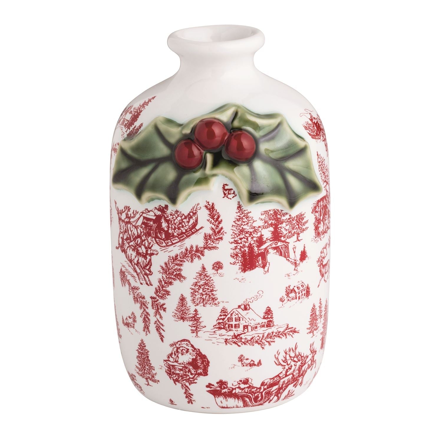 Toile Bud Vase - Ballyhoo Boutique and Gift