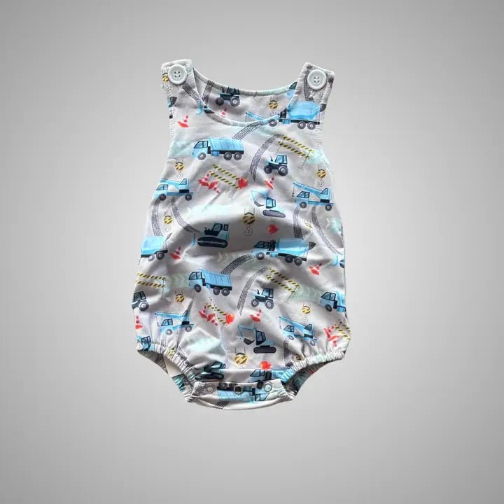 Tractor Pull Romper - Ballyhoo Boutique and Gift