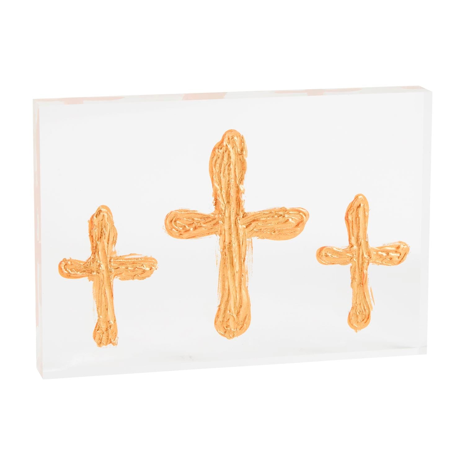 Triple Acrylic Cross Plaque - Ballyhoo Boutique and Gift