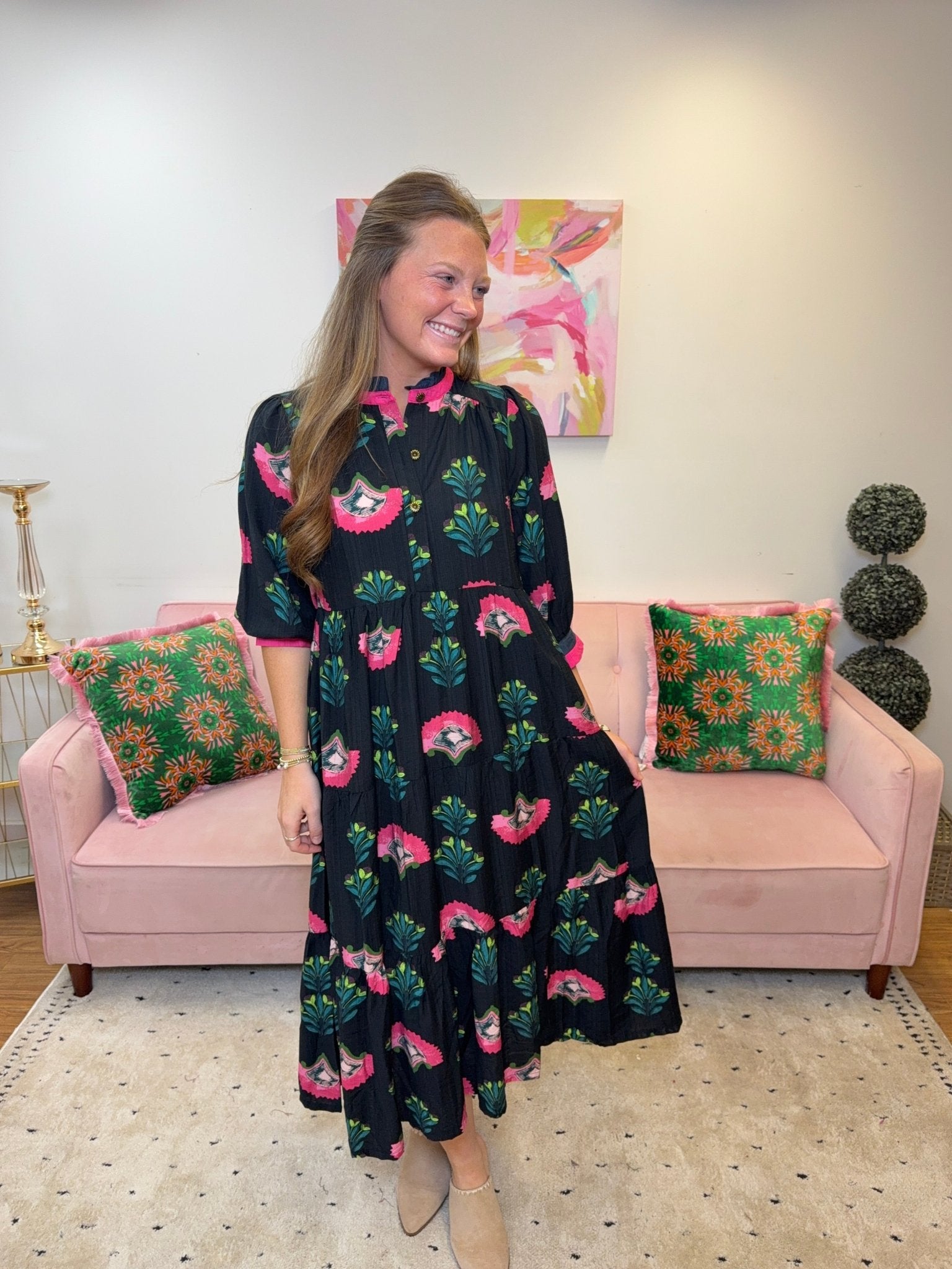 Twilight Gardens Dress - Ballyhoo Boutique and Gift