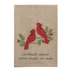 Two Cardinal Embroidered Towel - Ballyhoo Boutique and Gift