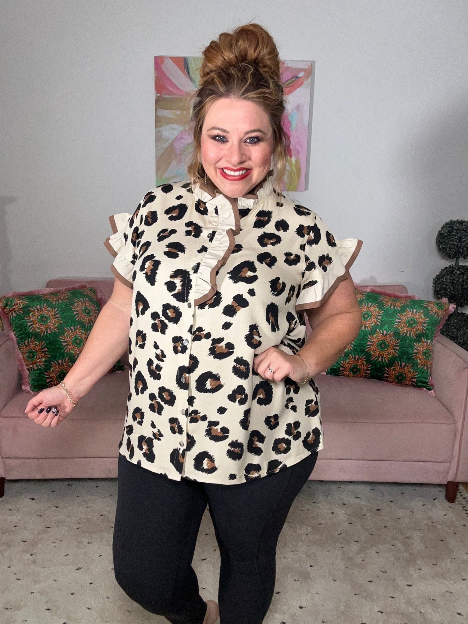 Walking Boldly Top - Ballyhoo Boutique and Gift