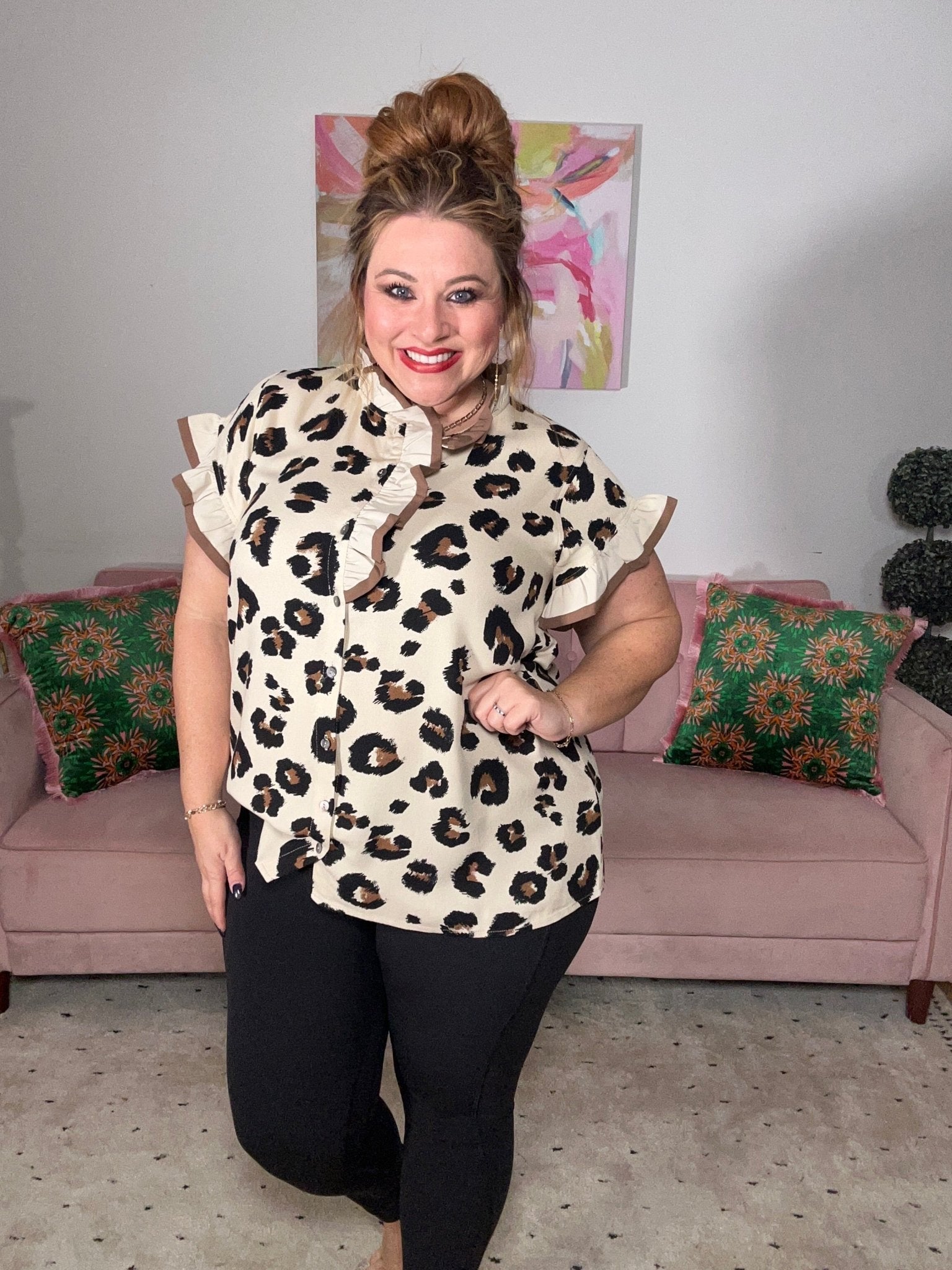 Walking Boldly Top - Ballyhoo Boutique and Gift