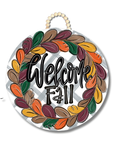 Welcome Fall Hanger - Ballyhoo Boutique and Gift