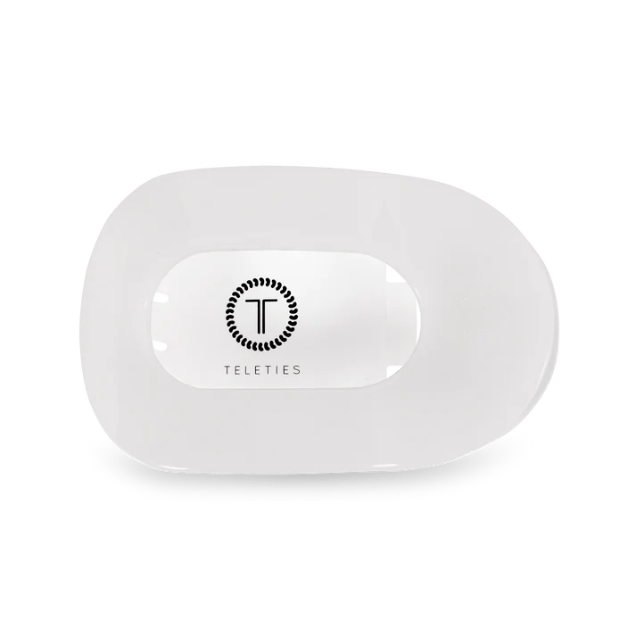 White Large Flat Clip - Ballyhoo Boutique and Gift