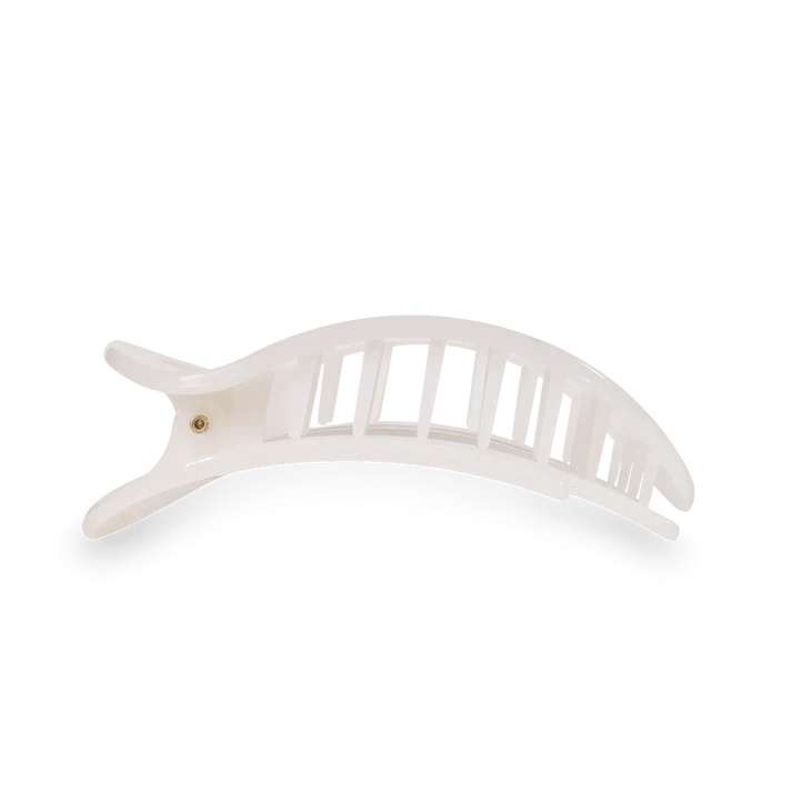 White Large Flat Clip - Ballyhoo Boutique and Gift