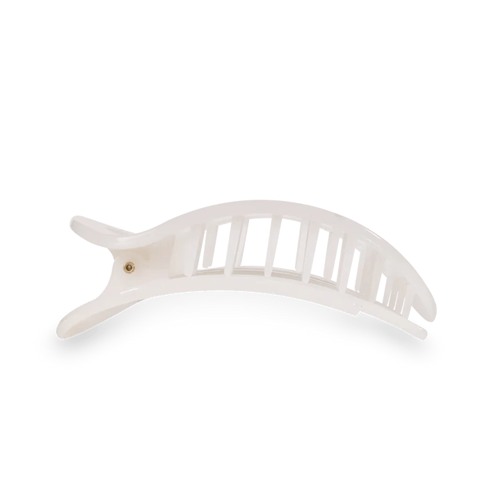 White Medium Flat Clip - Ballyhoo Boutique and Gift