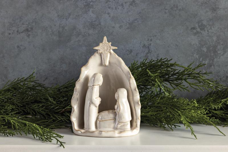 White Stoneware Nativity - Ballyhoo Boutique and Gift