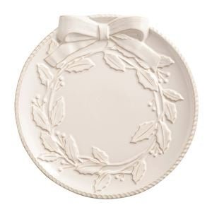 White Wreath Platter Set - Ballyhoo Boutique and Gift