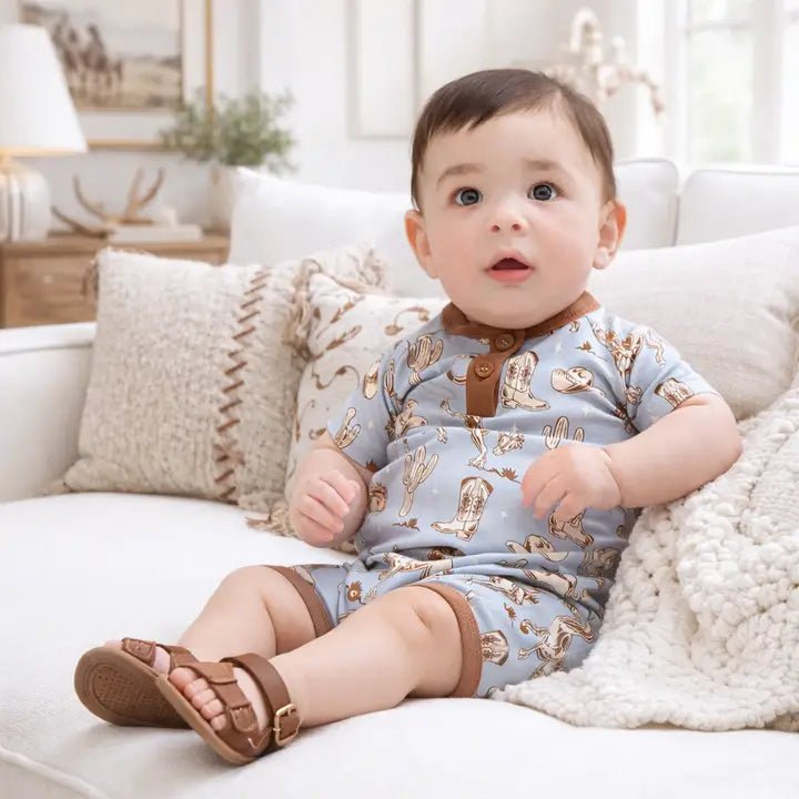 Wild Wrangler Shorty Romper - Ballyhoo Boutique and Gift