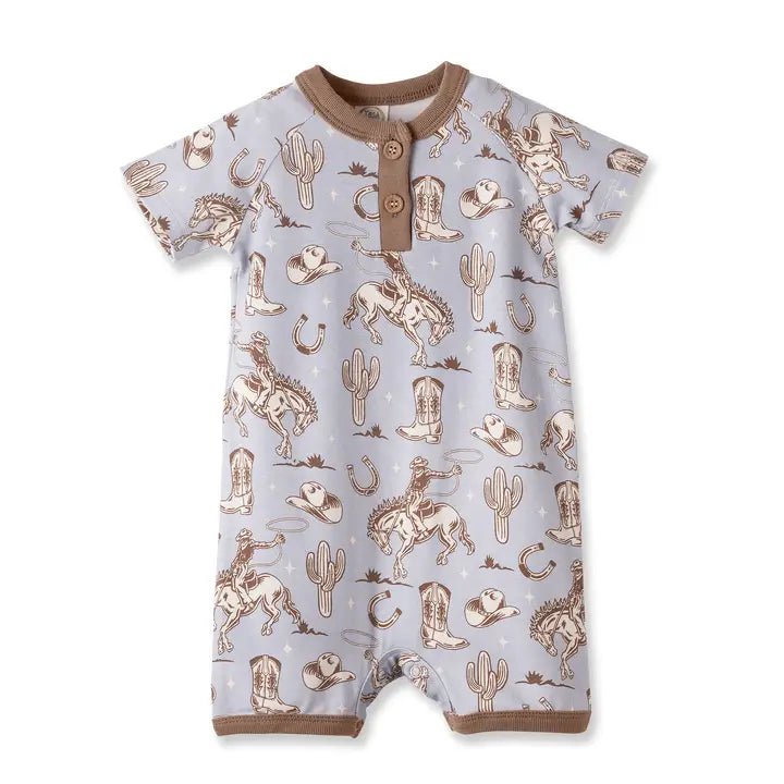 Wild Wrangler Shorty Romper - Ballyhoo Boutique and Gift