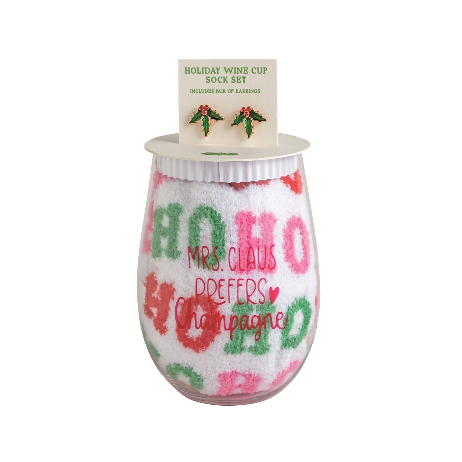 Wine, Earring, & Sock Set - Ballyhoo Boutique and Gift