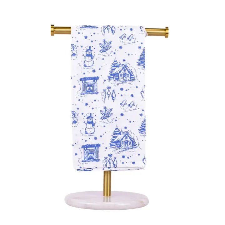 Winter Toile Hand Towel - Ballyhoo Boutique and Gift