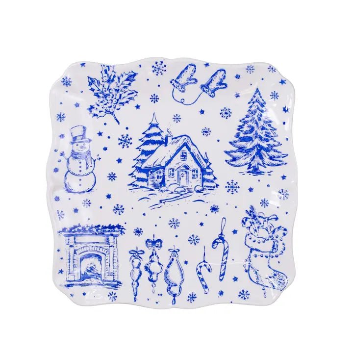 Winter Toile Platter - Ballyhoo Boutique and Gift