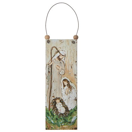 Wooden Nativity Ornament - Ballyhoo Boutique and Gift