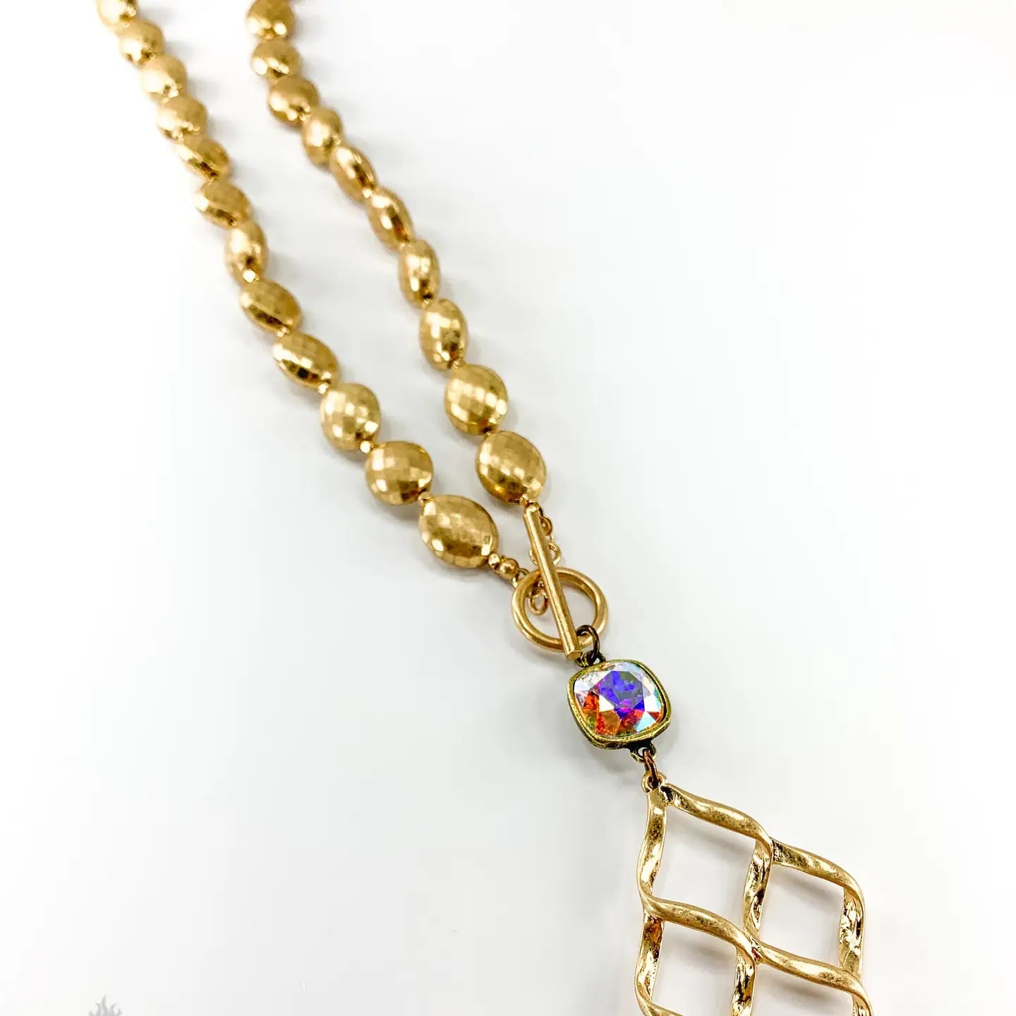 Woven Teardrop Necklace - Ballyhoo Boutique and Gift
