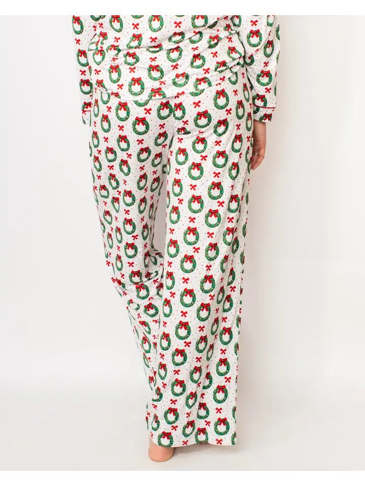 Wreath Sleep Pants - Ballyhoo Boutique and Gift