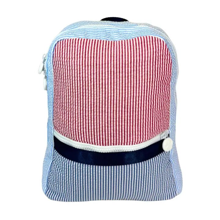 Yankee Doodle Seersucker Backpacks - Ballyhoo Boutique and Gift