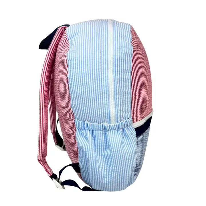 Yankee Doodle Seersucker Backpacks - Ballyhoo Boutique and Gift
