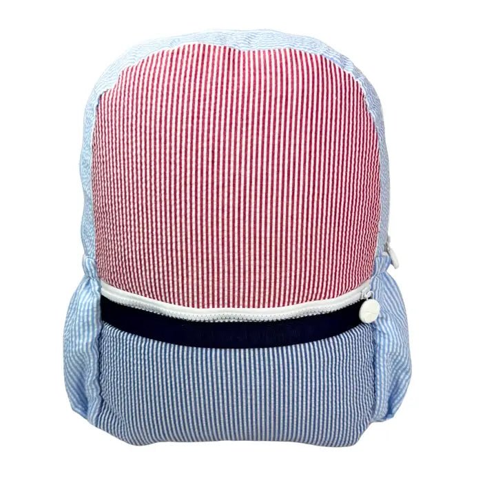 Yankee Doodle Seersucker Backpacks - Ballyhoo Boutique and Gift