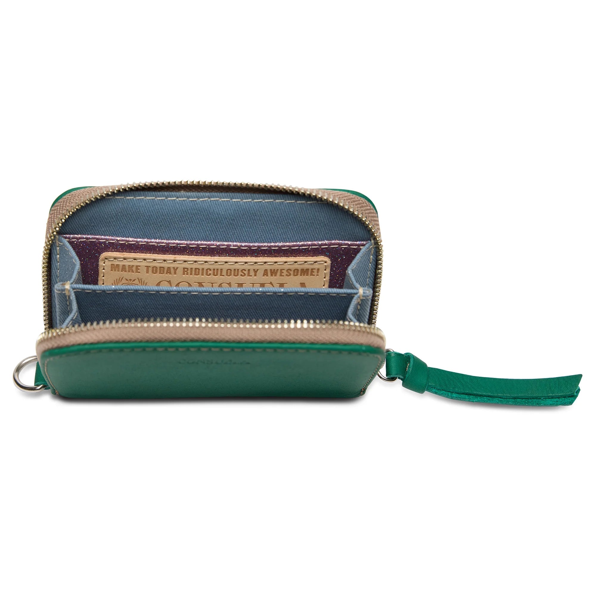 Zippy Wallet - Teal - Ballyhoo Boutique and Gift