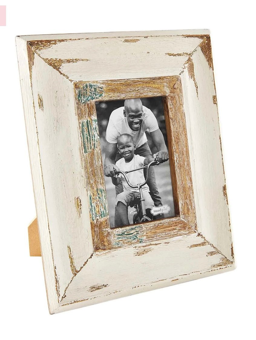 4x6 cream weathered frame - Ballyhoo Boutique and Gift