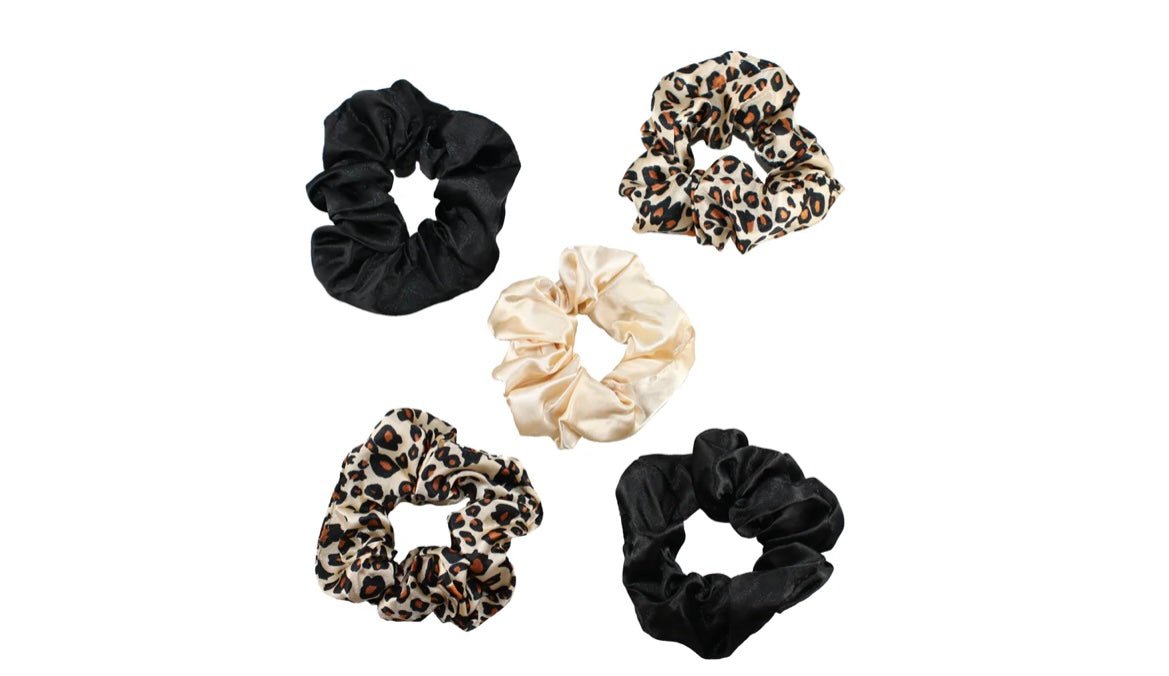 5pk silk scrunchies - Ballyhoo Boutique and Gift