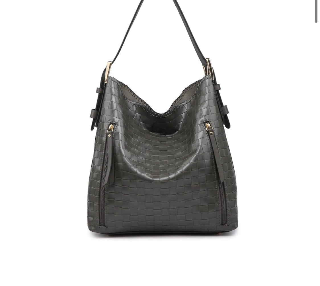 Alexa Woven Hobo - Ballyhoo Boutique and Gift