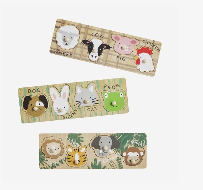 Animal knob puzzles - Ballyhoo Boutique and Gift