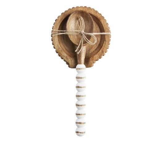 beaded wood spoon rest - Ballyhoo Boutique and Gift