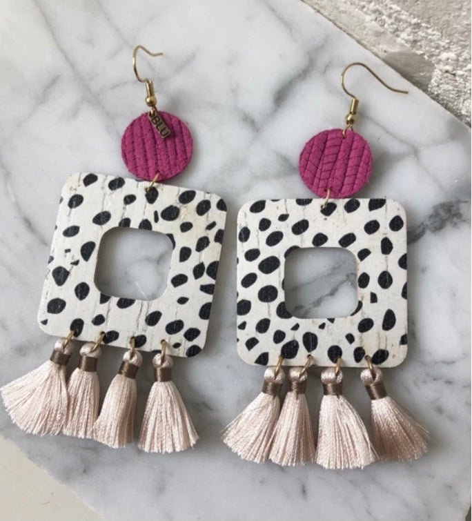 Blu Gertrude Earrings - Ballyhoo Boutique and Gift