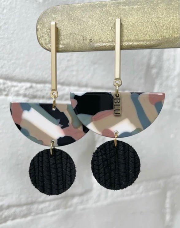 Blu Gertrude Earrings - Ballyhoo Boutique and Gift