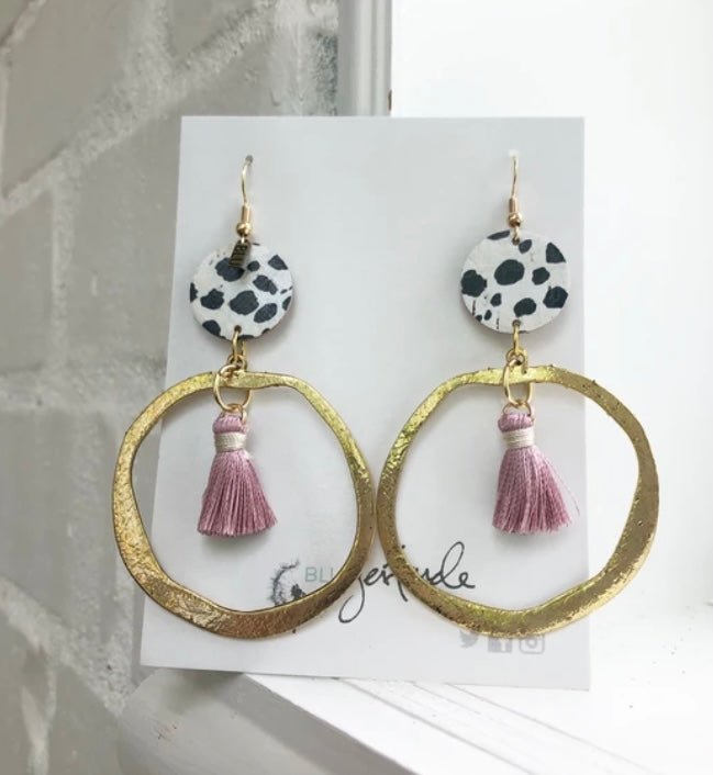 Blu Gertrude Earrings - Ballyhoo Boutique and Gift