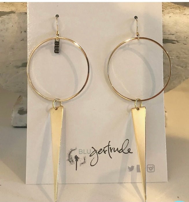 Blu Gertrude Earrings - Ballyhoo Boutique and Gift