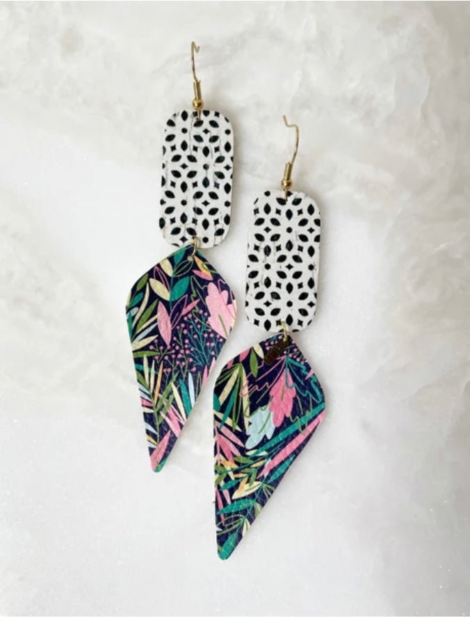 Blu Gertrude Earrings - Ballyhoo Boutique and Gift