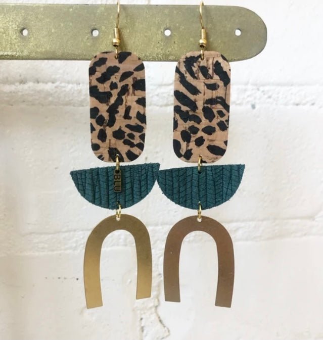 Blu Gertrude Earrings - Ballyhoo Boutique and Gift