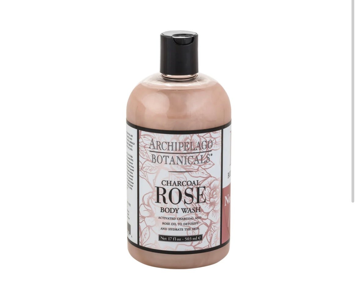 charcoal rose 17oz bodywash - Ballyhoo Boutique and Gift