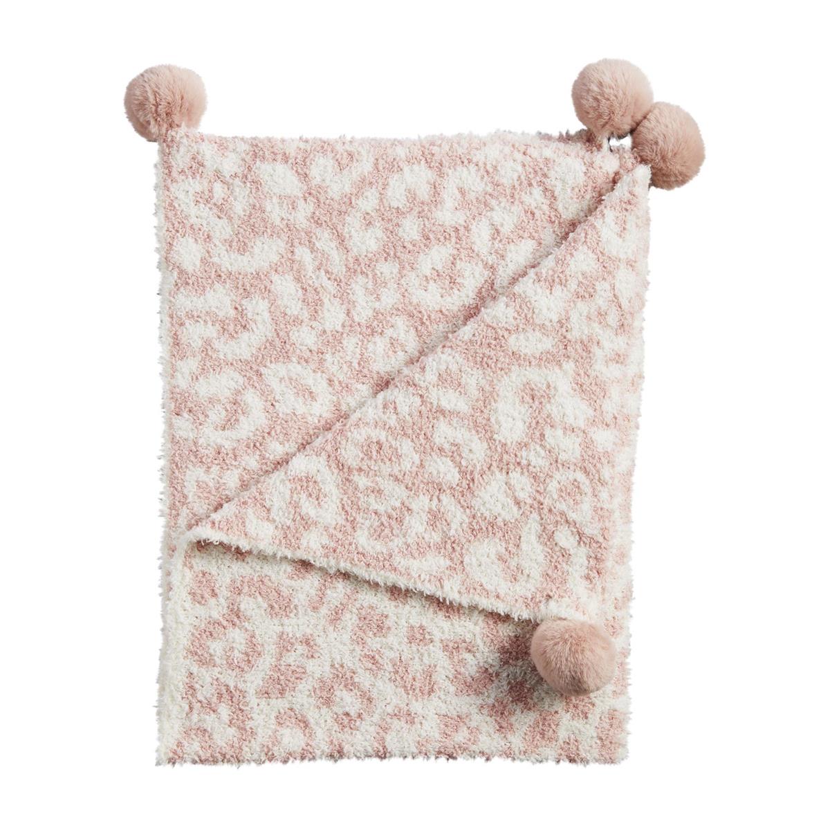 Chenille Pom Pom Blanket - Ballyhoo Boutique and Gift