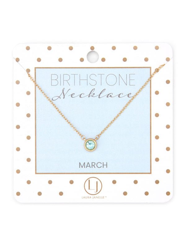 Dainty Birthstone Necklace - Ballyhoo Boutique and Gift