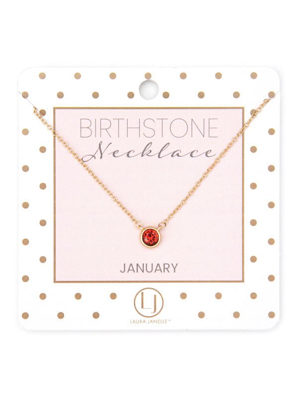 Dainty Birthstone Necklace - Ballyhoo Boutique and Gift