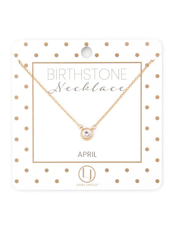 Dainty Birthstone Necklace - Ballyhoo Boutique and Gift