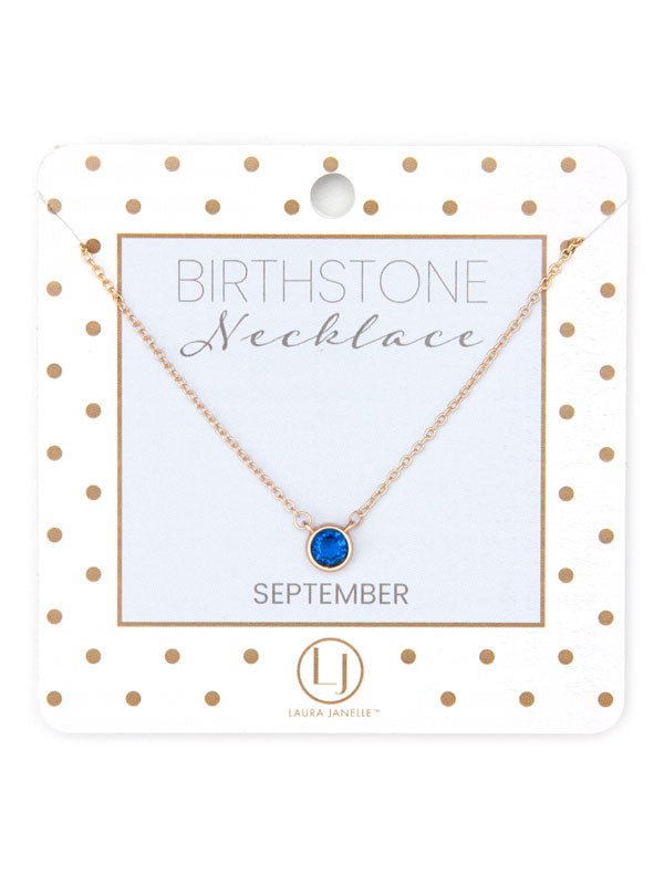 Dainty Birthstone Necklace - Ballyhoo Boutique and Gift