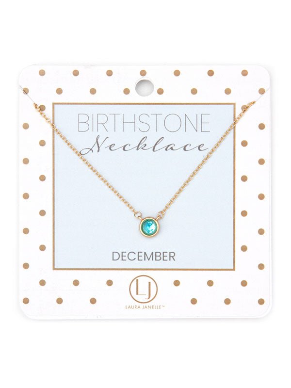 Dainty Birthstone Necklace - Ballyhoo Boutique and Gift