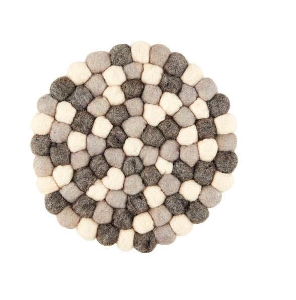 felted round trivets - Ballyhoo Boutique and Gift