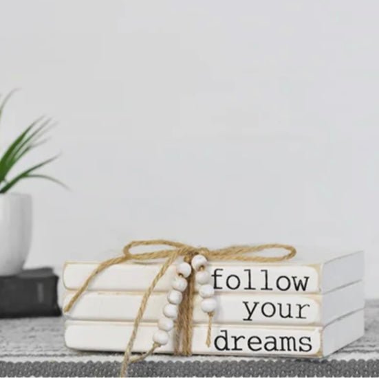 follow your dream book stack - Ballyhoo Boutique and Gift