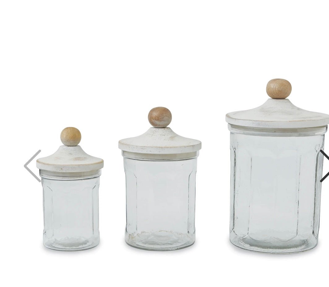 glass canister set - Ballyhoo Boutique and Gift